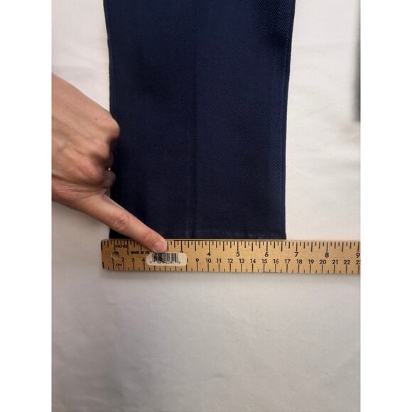 St. John Sport Signature Knit Jeans Navy Slim Leg Pants Size 8 - Picture 7 of 16